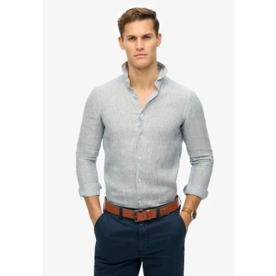Afbeelding van Superdry Vacation LONG Sleeved Overhemd, Heren, Maat: XL, Ticking stripe navy