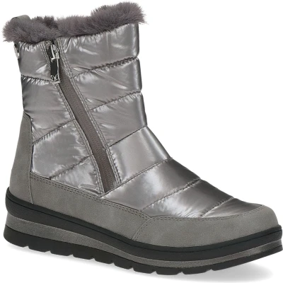 Afbeelding van Caprice Snowboots, Dames, Maat: 37.5, Taupe comb Textiel/ synthetisch
