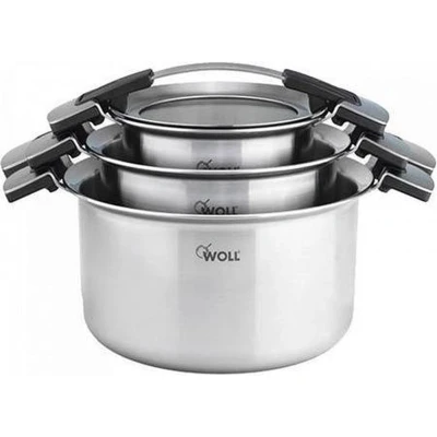 Afbeelding van 3 delige pannenset Woll Concept Pro