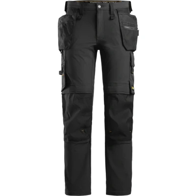 Afbeelding van Snickers 6271 Full Stretch Werkbroek met Holsterzakken Zwart/Zwart 46