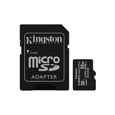 Afbeelding van Kingston Technology Canvas Select Plus, Micro SD SDCS2/32GB klasse 10 kaartadapter meegeleverd, zwart