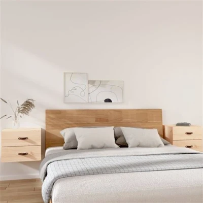 Afbeelding van Nachtkastjes 2 st wandgemonteerd 50x36x40 cm