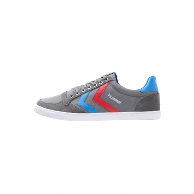 Afbeelding van Hummel Slimmer Stadil Sneakers laag, Maat: 38, Castle rock/ribbon red/bril blue Leer en textiel