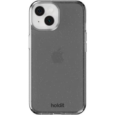 Afbeelding van Holdit Hoesje Geschikt voor iPhone 13 / 15 14 Glitter Case zwart