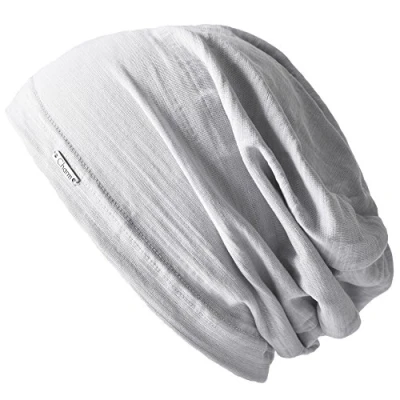Afbeelding van Casual box heren dames muts 100% katoen hoed dun zweet, Lichtgrijs