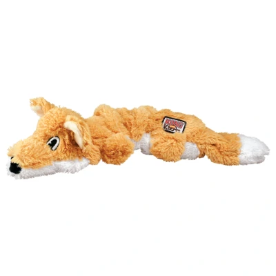 Afbeelding van Kong Scrunch Knots Vos Oranje Hondenspeelgoed Medium/Large