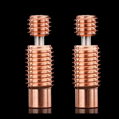 Afbeelding van BZ 3D 2 stuks V6 Bimetal Heat Break, Bi Metal Heatbreak voor Volcano Hotend, Heater Block Prusa i3 MK2 MK3 1,75 mm filament smooth.(Bi metaal)