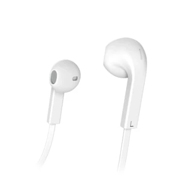 Afbeelding van Hama Oordopjes Advance Earbuds Microfoon Platte Kabel Wit