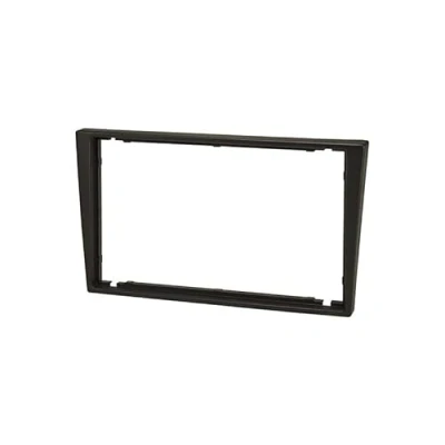 Afbeelding van Audioproject A386 2 DIN autoradio frontpaneel voor Opel Corsa C Combo Omega Astra Vectra Meriva Vivaro Agila dubbel inbouwframe zwart