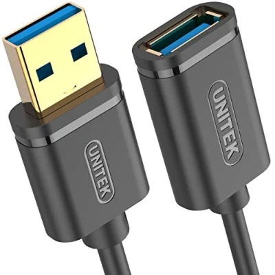 Afbeelding van UNITEK SuperSpeed USB 3.1 Gen 1 3m verlengkabel A stekker naar female voor printer, muis, toetsenbord, kaartlezer, 5 Gbps plug &amp; play vergulde contacten