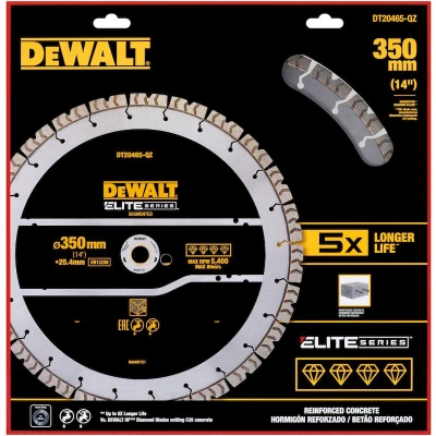 Afbeelding van DEWALT DT20465 QZ Elite diamantblad gesegmenteerd 355mm gewapend beton