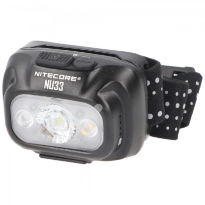 Afbeelding van Nitecore NU33 hoofdlamp, USB C oplaadbare hoofdlamp met 3 lichtbronnen, 700 lumen