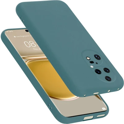 Afbeelding van Cadorabo Hoesje geschikt voor Huawei P50 PRO in LIQUID GROEN Beschermhoes gemaakt van flexibel TPU silicone Case Cover
