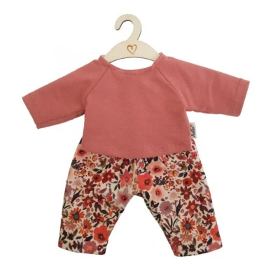 Afbeelding van Hollie poppenkleding broek en shirt retro flowers 34 cm