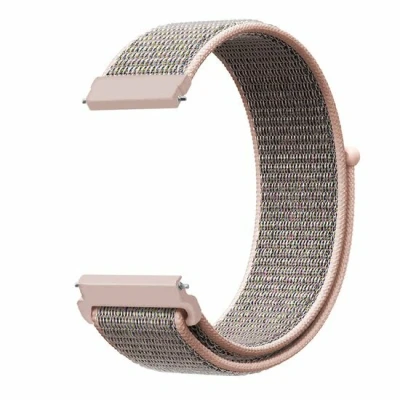 Afbeelding van Garmin Vivoactive 5 / 3 Sport Loop nylon bandje Zand roze