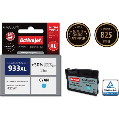 Afbeelding van Originele inkt cartridge Activejet AH 933CRX Cyaan