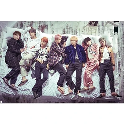 Afbeelding van BTS Poster 61X91 Group Bed