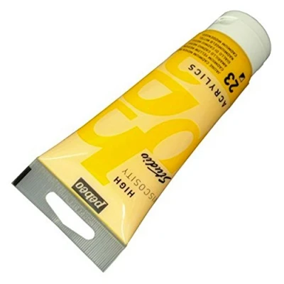 Image de Pébéo 837023 Studio Acrylique Tube Jaune Cadmium Moyen Imitation 100 ml