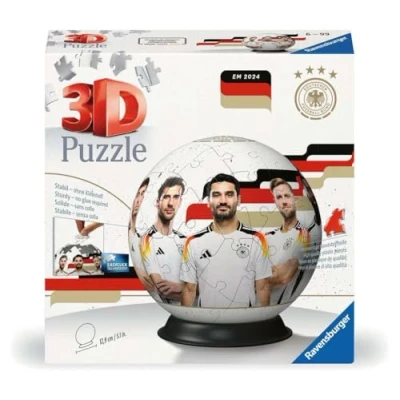 Afbeelding van Ravensburger 3D puzzel 11588 puzzelbal DFB voor fans van de Duitse nationale mannelijkheid en EM2024 grote kleine voetbalfans vanaf 6 jaar: erlebe in 3e