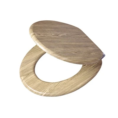 Afbeelding van Soft close toiletbril Scaffold MDF bruin 252022546