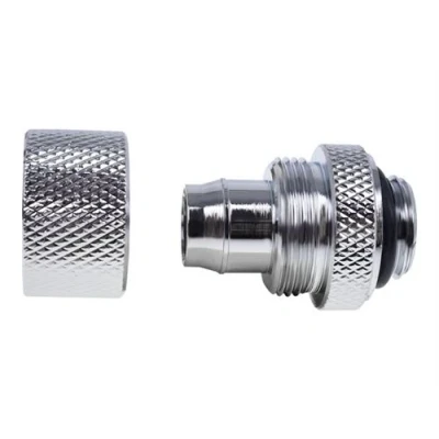 Image de Alphacool Eiszapfen 19/13mm compression fitting G1/4 Raccord pour système de refroidissement par liquide chrome, nickel argenté (pack 6)