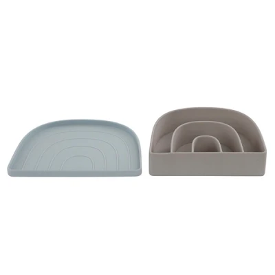 Afbeelding van OYOY kinderservies dusty blue 17,5 cm x 14,5 3,3 20,5 17 1,2 Servies &amp; Bestek