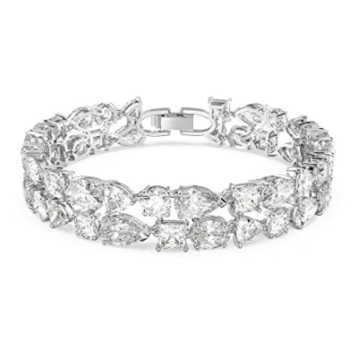 Afbeelding van Swarovski Tennis Bracelet Armband silvercoloured, Dames, Maat: One Size, Silver coloured