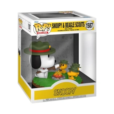 Afbeelding van Funko Pop! Deluxe: Peanuts Snoopy with Woodstock (Camping)