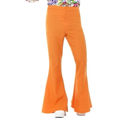 Afbeelding van Jaren 80 &amp; 90 kostuum Oranje Disco Broek Wijde Pijpen Man Medium Carnaval Verkleedkleding