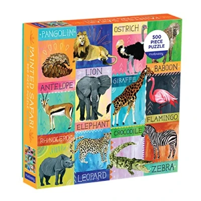 Afbeelding van Galison Puzzel &#039;Painted Safari&#039; (500 stukjes)