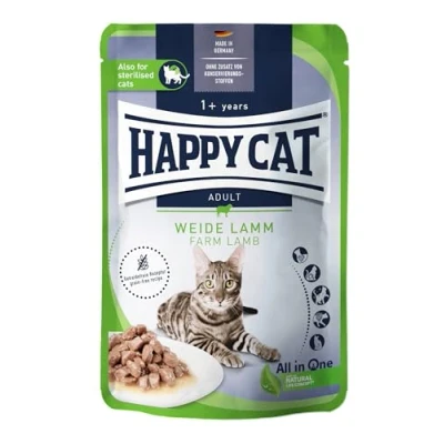 Afbeelding van Happy Cat Culinaire Zak 20x85g Lam van de Weide