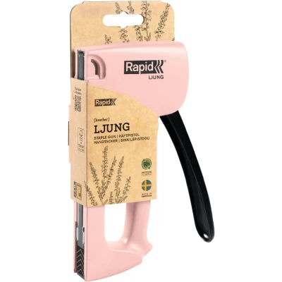Afbeelding van Rapid Handtacker R13 Gerecycled Kunststof Lichtgewicht Milieuvriendelijk Roze