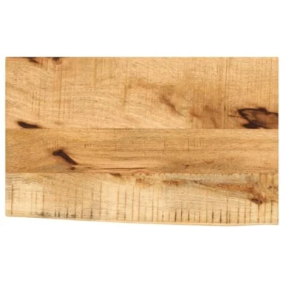 Afbeelding van Tafelblad met natuurlijke rand 60x30x2,5 cm massief mangohout