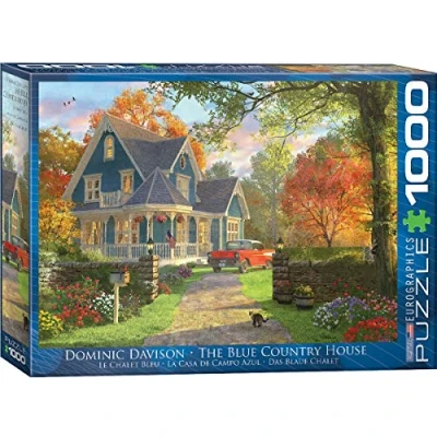 Afbeelding van Eurographics puzzel The Blue Country House Dominic Davison 1000 stukjes