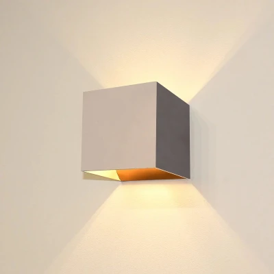 Afbeelding van Artdelight Wandlamp Gymm 10x10 cm excl. G9 champagne