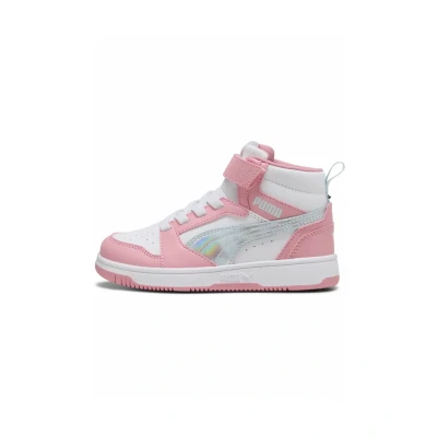 Afbeelding van Rebound V6 Mid Space Belle sneakers voor Dames, Roze/Wit, Maat 29 PUMA