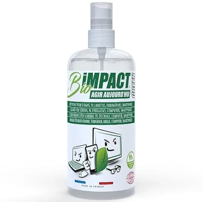 Afbeelding van TV Scherm Schoonmaken, Brillenreiniger, Organisch, 500 ml, Schermreiniger Telefoons, PC Spray, Screen Cleaner, Computerschermreiniger in Sprayfles, Natuurlijk ECOCERT