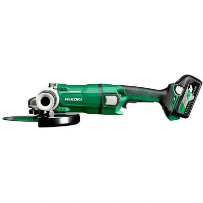 Afbeelding van HIKOKI G3623DAWGZ 36V haakse accu slijper 230 mm in PVC koffer (2x 4,0Ah + lader)