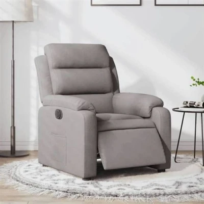 Afbeelding van Fauteuil verstelbaar elektrisch stof taupe