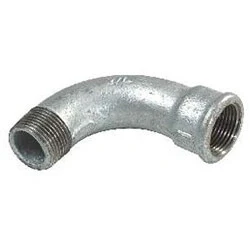 Afbeelding van IJzeren gegalvaniseerde draadfitting lange bocht 90 graden 3/4 binnen