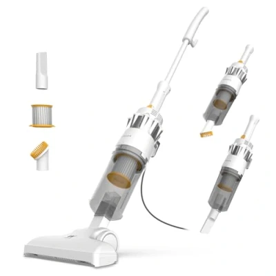 Afbeelding van Newlux Steelstofzuiger met 2 in 1 kabel V900, 800 W, tank l, 16,5 kpa, drievoudig systeem, filtratie (F.HEPA) en cycloontechnologie, 5 m actie, energie efficiëntie A (wit)