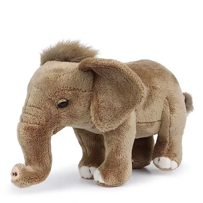 Afbeelding van WWF JongensMeisjes Afrikaanse Olifant knuffel 18 cm in de kleur Grijs