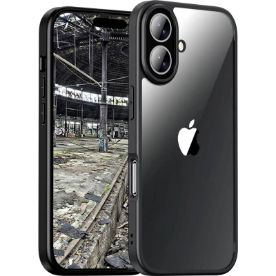 Afbeelding van JT Berlin BackCase Pankow Hybrid Backcover Apple iPhone 16 Plus Zwart, Transparant Inductieve lading