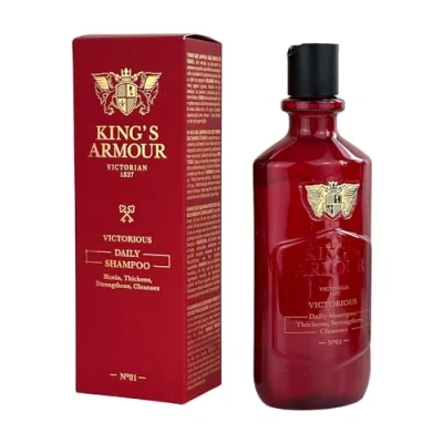 Afbeelding van King&#039;s Armour Victorious Daily Shampoo Biotin, Thickens, Strengthens, Cleanses, 350 ml