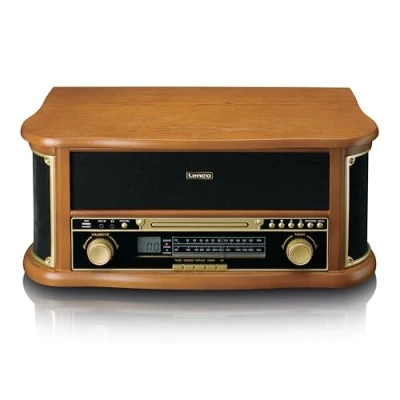 Afbeelding van Classic Phono TCD 2570 Platenspeler met DAB+/FM radio, USB encoding, CD en casettespeler Hout