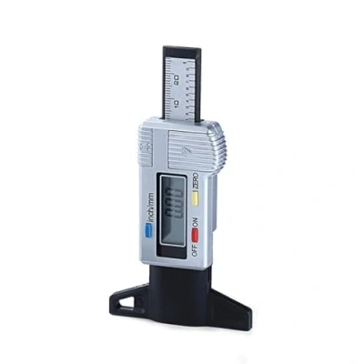 Afbeelding van Bandenprofieldieptemeter, autobandprofieldieptemeter met groot lcd display voor motorfiets, auto, vrachtwagen in inches/mm