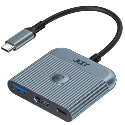 Afbeelding van acer 3EN1 USB C naar HDMI adapter, digitale multiport AV adapter met 4K @60Hz PD 100W, 3.0, hub compatibel MacBook Pro/Air, Galaxy, Surface enz.