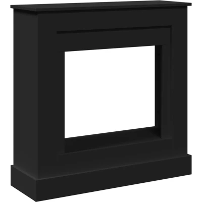 Afbeelding van vidaXL Haardombouw 90x30x90 cm bewerkt hout zwart