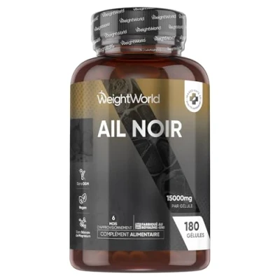 Afbeelding van WeightWorld Zwarte knoflook Extract (15:1) 750 mg 180 capsules Vegan