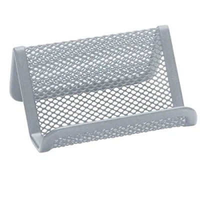 Afbeelding van Q CONNECT visitekaartenhouder 11 x 7,5 5 cm metaal zilver